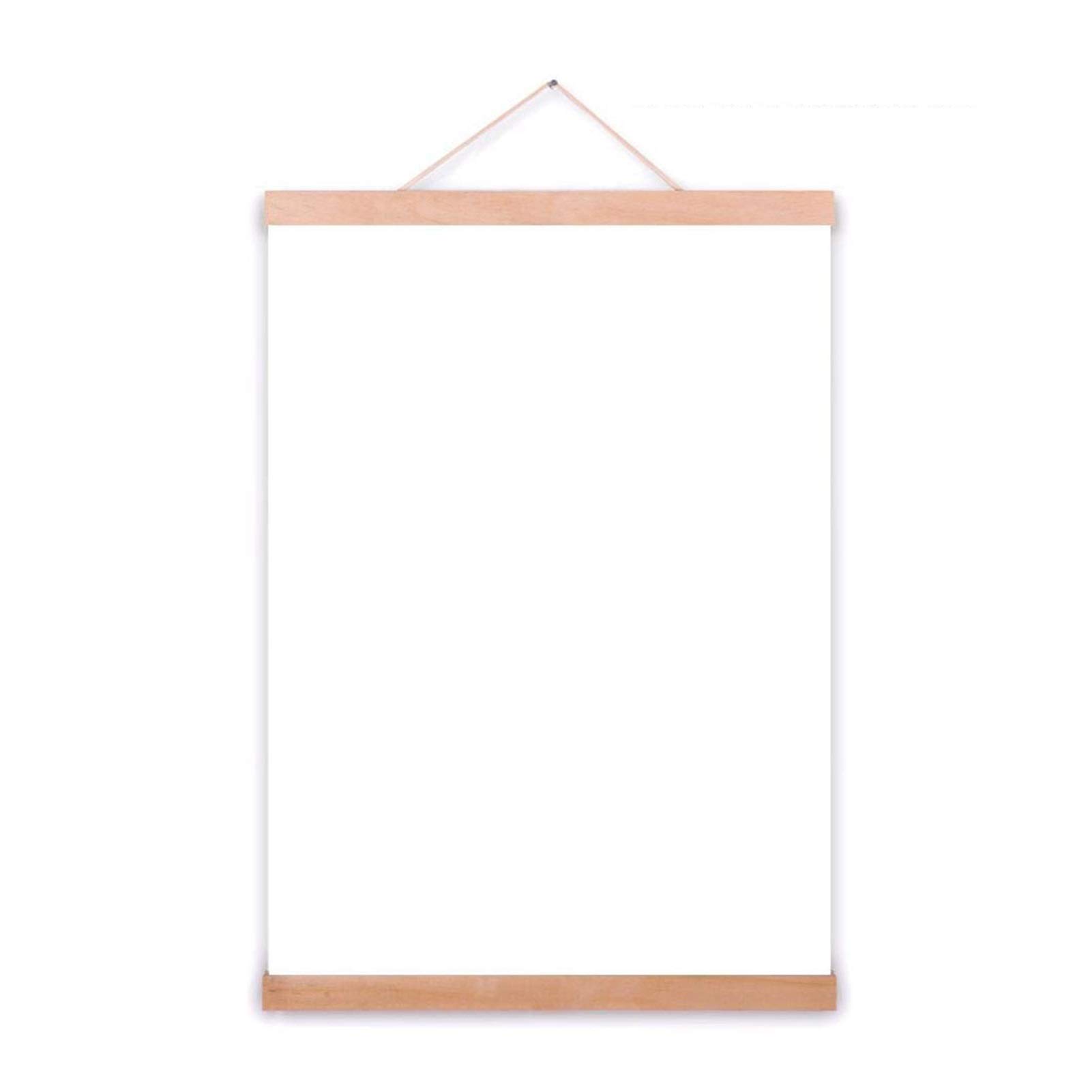Cadre suspendu en bois naturel 70cm pour art mural de salon