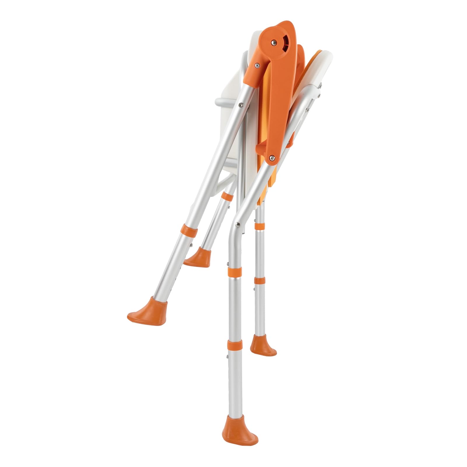 Silla de ducha de altura ajustable con respaldo y soporte para cabezal de ducha, Sillas para bañera, se puede utilizar en hospitales, hogares de ancianos, centros de atención y en el hogar