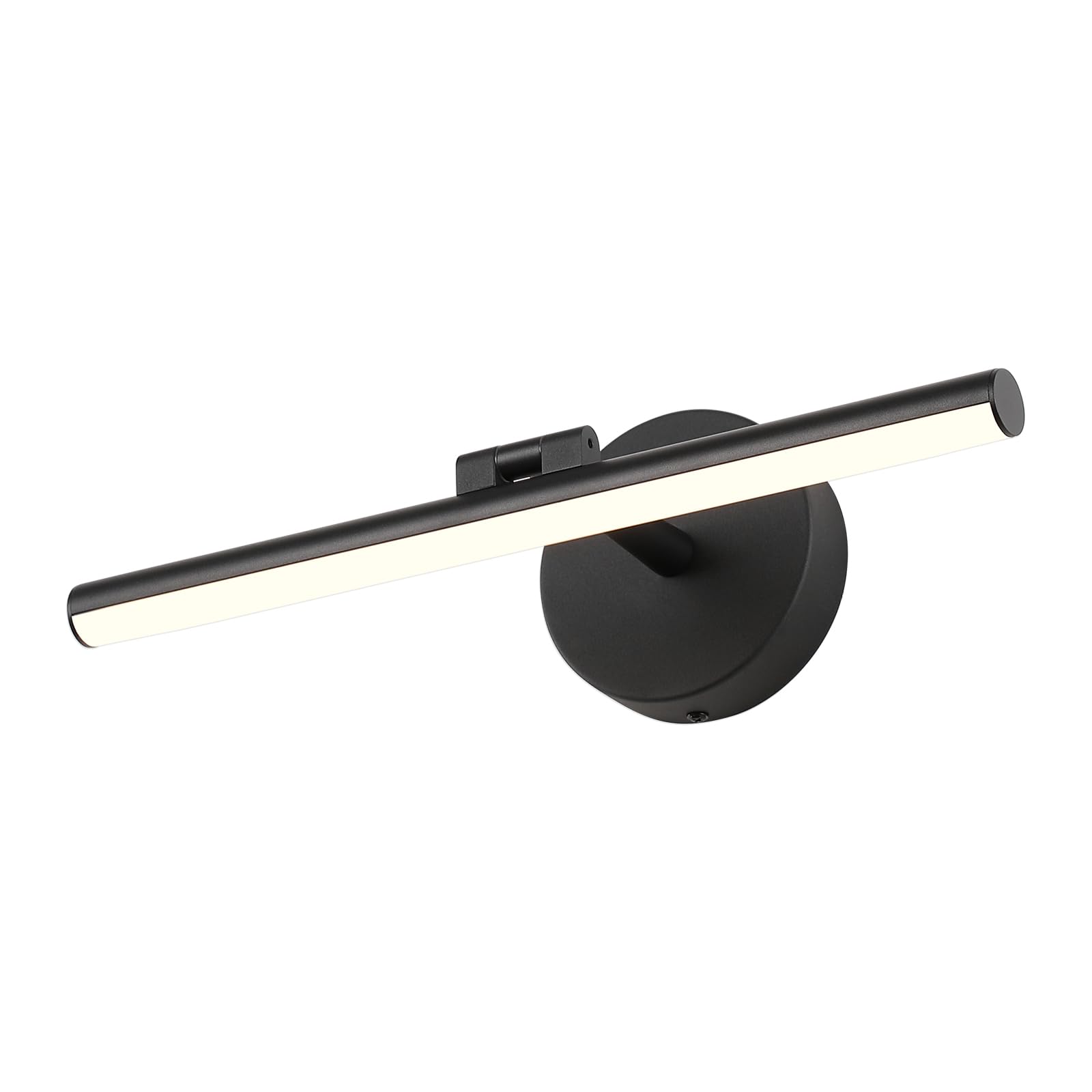 Pasoar Hardwired Adjustable Lighting Matte Black Modern LED Picture Lights for Paintings 15.7'' Inch Long Swing Arm Metal Art Lights Warm White 3000K