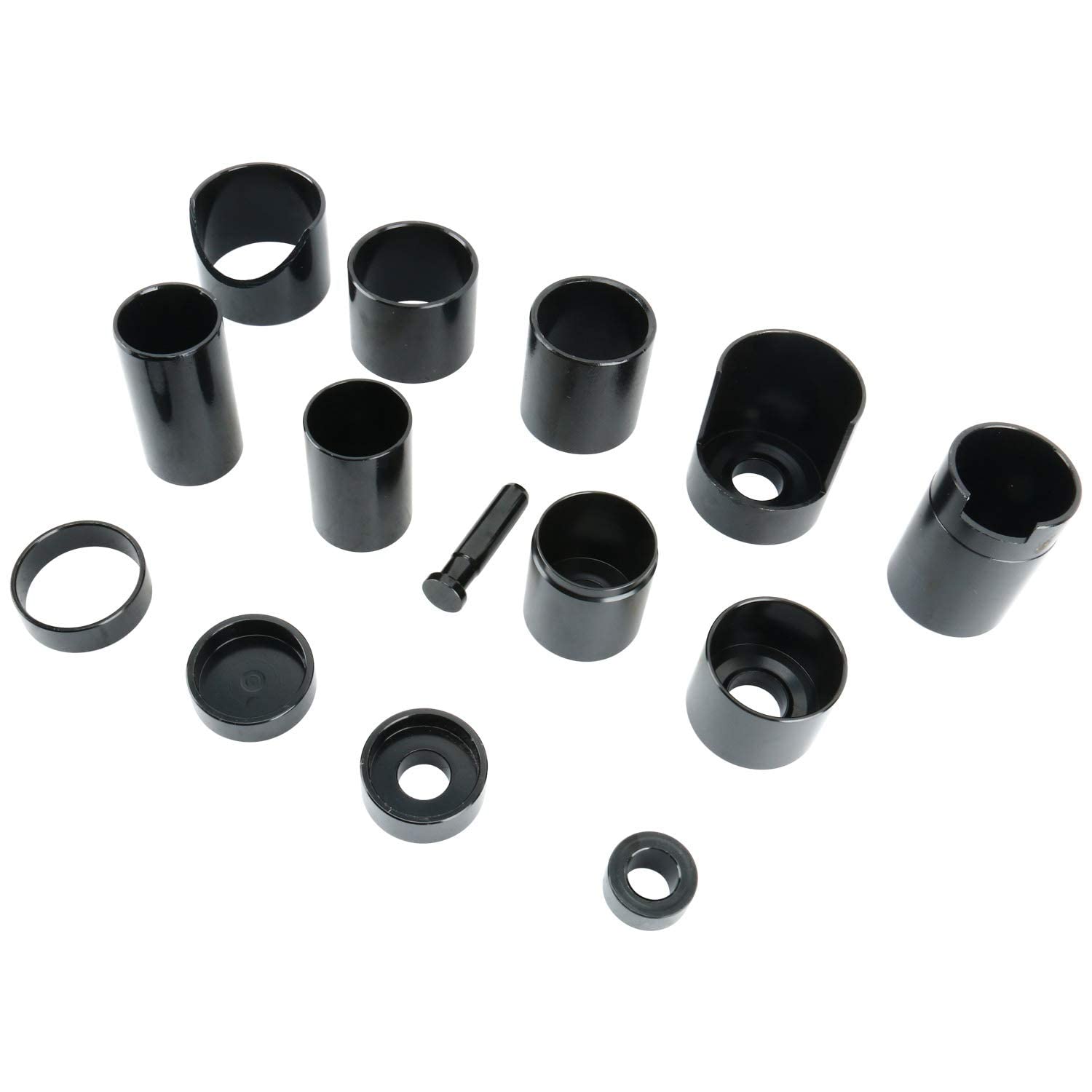 FreeTec Drift Set per pressa da Officina, propellente per Cuscinetti, Accessori per Trapano, Adattatore di Servizio per Giunti sferici Master, Set per Tutte Le Auto e Camion 14 Pezzi