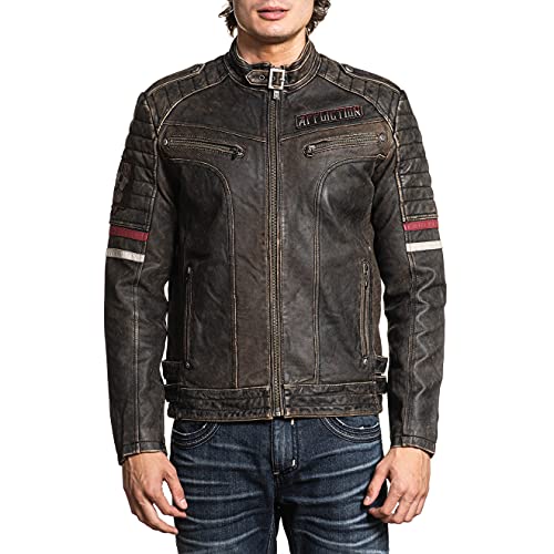 Image of Affliction Men's Velocity Leather Jacket