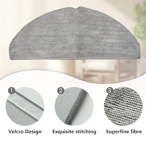 Image of 21 Pcs Accessories for Tapo RV30 Max Plus / RV30 Max / RV20 Max Plus /RV20 Max vacuum cleaner, 1 Main Brush, 4 Filters, 4 Mop Pad, 6 Dust Bags, 6 Side Brushes, for Tapo RV30 Max Plus Replacement