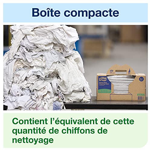 Chiffon de nettoyage Tork blanc W7 ultra-résistant distribution 530176