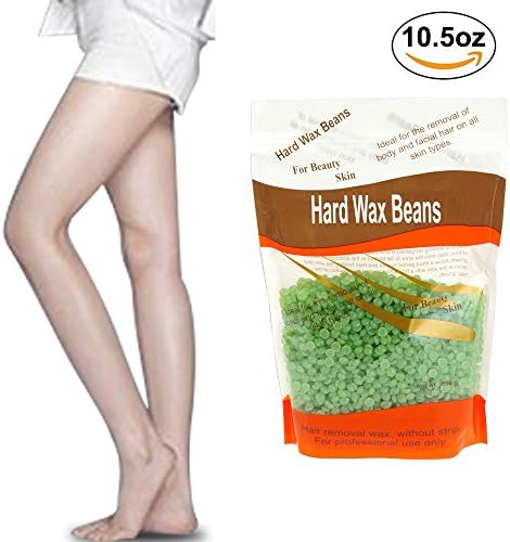 Hair Remover Wax Beans，Natural Hot Film Stripless Full-Body for Man and Woman Facial Arm Legs and Sensitive Areas Depilatory Wax
