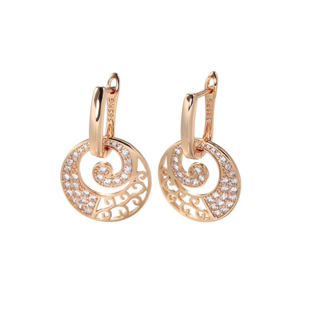 Shining Diva Fashion 18k Rose Gold Plated Latest Stylish Copper Zircon Earrings for Women and Girls (14474er) (B09ZKYZ262) Amazon Price History, Amazon Price Tracker