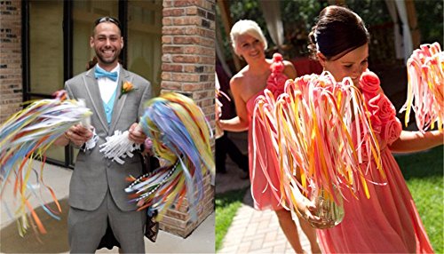 Wishprom Ribbon Wands Sticks Streamers for Wedding Party Favor (Mint-30PCS) - Thumbnail 2