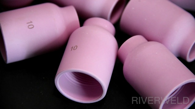 RIVERWELD TIG Gas Lens Alumina Nozzle Ceramic Cups Jumbo