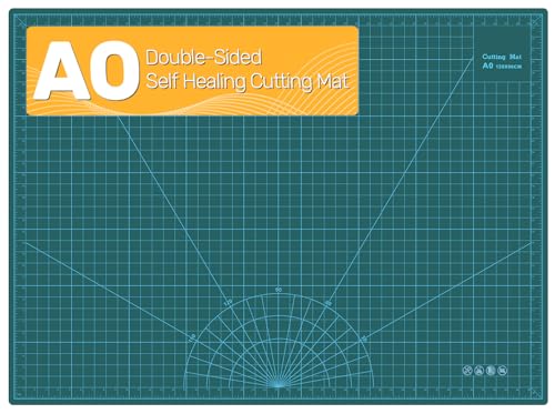 Tujurich Self Healing Cutting Mat 35 x 47 Double-Sided Rotary Cutting Mat for Sewing Quilting Scrapbooking & Craft Large Craft Cutting Board for Hobby Use(A0)