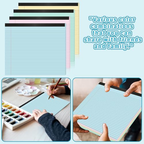 Papier ligné horizontal 80 g/m² pastel de qualité supérieure - 6