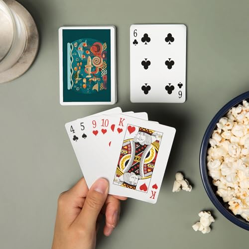 Baraja de Poker Marine Life Geométrica 52 Cartas miniatura 2
