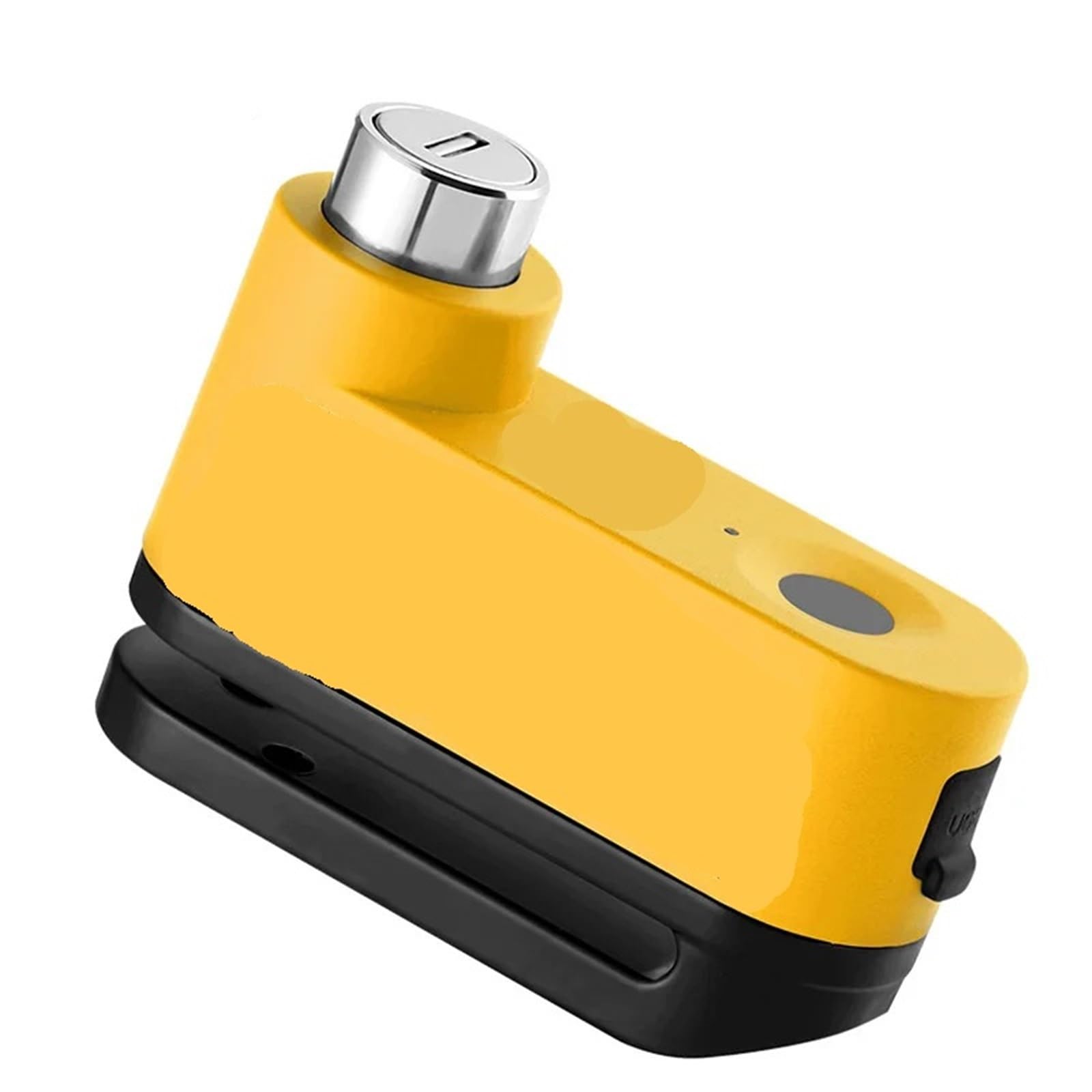 Hdrtcbu Yellow Chain Lock Motorcycle Alarm Disc Brake Lock Anti Theft Security Moto Wheel Disk Padlock Motorbike Lock(Yellow)