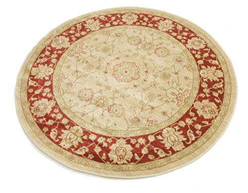 RugVista, Farahan Ziegler, Teppich, Mittelflor Teppich, ∅ 150 cm, Rund, Orientalischer Ziegler Teppich, Oeko-Tex… – Bild 4