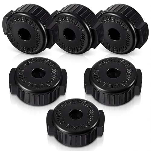 6PCS Black Plastic Cymbal Nuts 8mm Quick-set Plastic Cymbal Nuts for Percussion Drum Kit Cymbals...