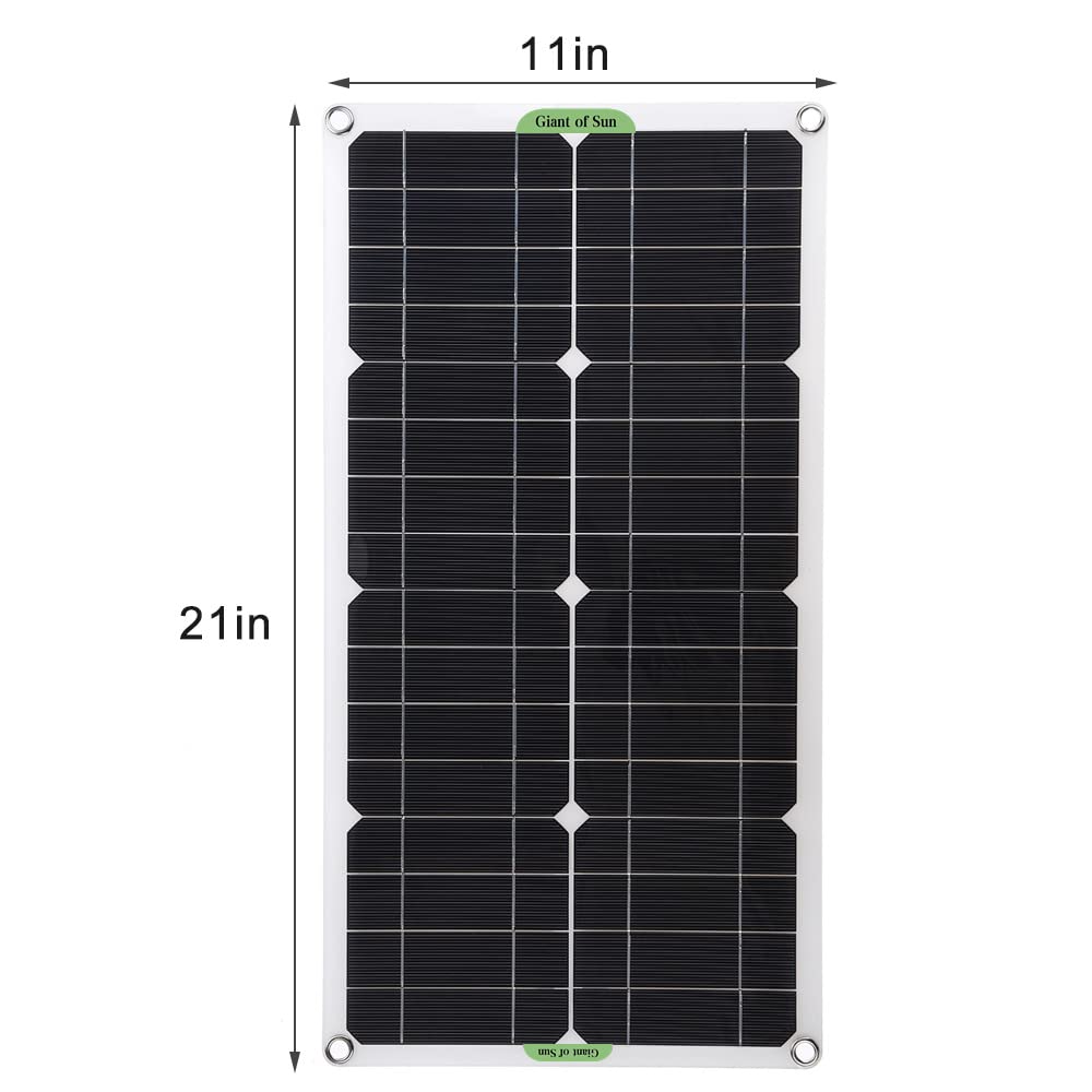 Jednokrystaliczny panel słoneczny o wysokiej wydajności 250 W, 18 V, uniwersalna i przenośna monokrystaliczna ładowarka solarna do ładowania akumulatora samochodowego RV (panel słoneczny z kontrolerem