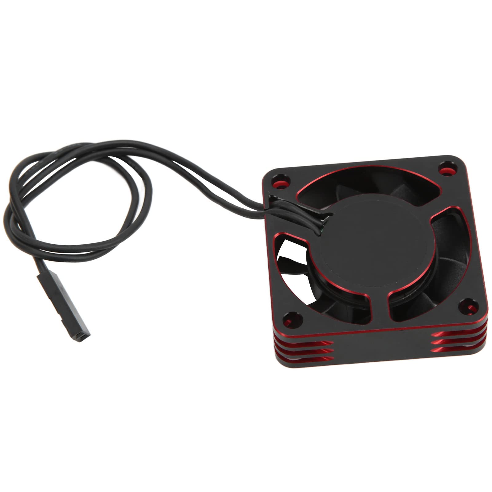 Ventola Motore RC, Semplice Ventola di Raffreddamento Motore RC 28000 RPM Connettore JST 40x40 mm conveniente ad Alta velocità per Motore Diametro 36 mm(Rosso),accessori per modelli di auto