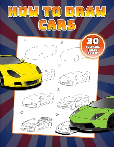 How to Draw Cars: Learn sketching Supercars, Sports Cars & Monster Trucks with...