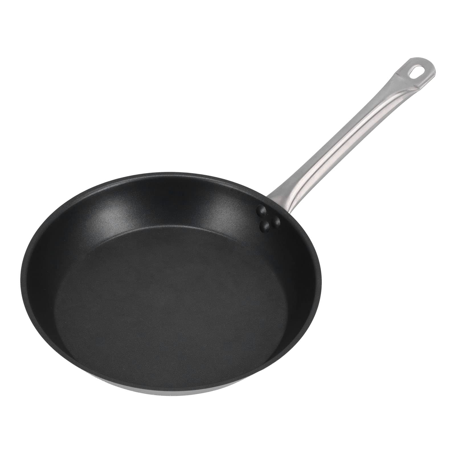 Patelnia ze Stali Nierdzewnej Nieprzywierająca Patelnia do Smażenia 30 Cm 11,8 Cala Stal 304 z Pojedynczym Uchwytem do Omletów i Naleśników Indukcyjnej Gazowej Kuchenki Elektrycznej Kuchnia