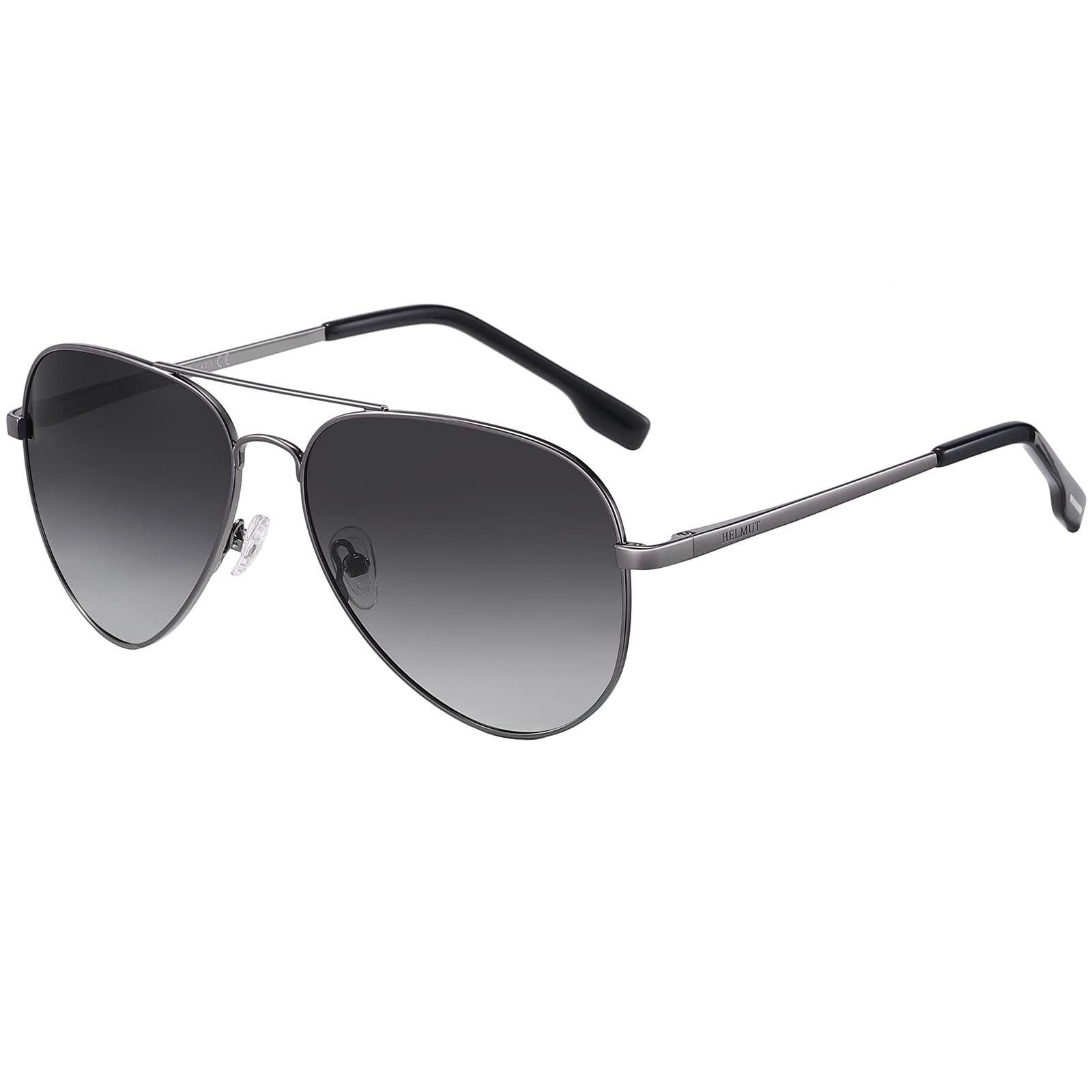 H HELMUT JUST Gafas de Sol para Hombre y Mujer Aviador Polarizadas Piloto Espejo para Conducir