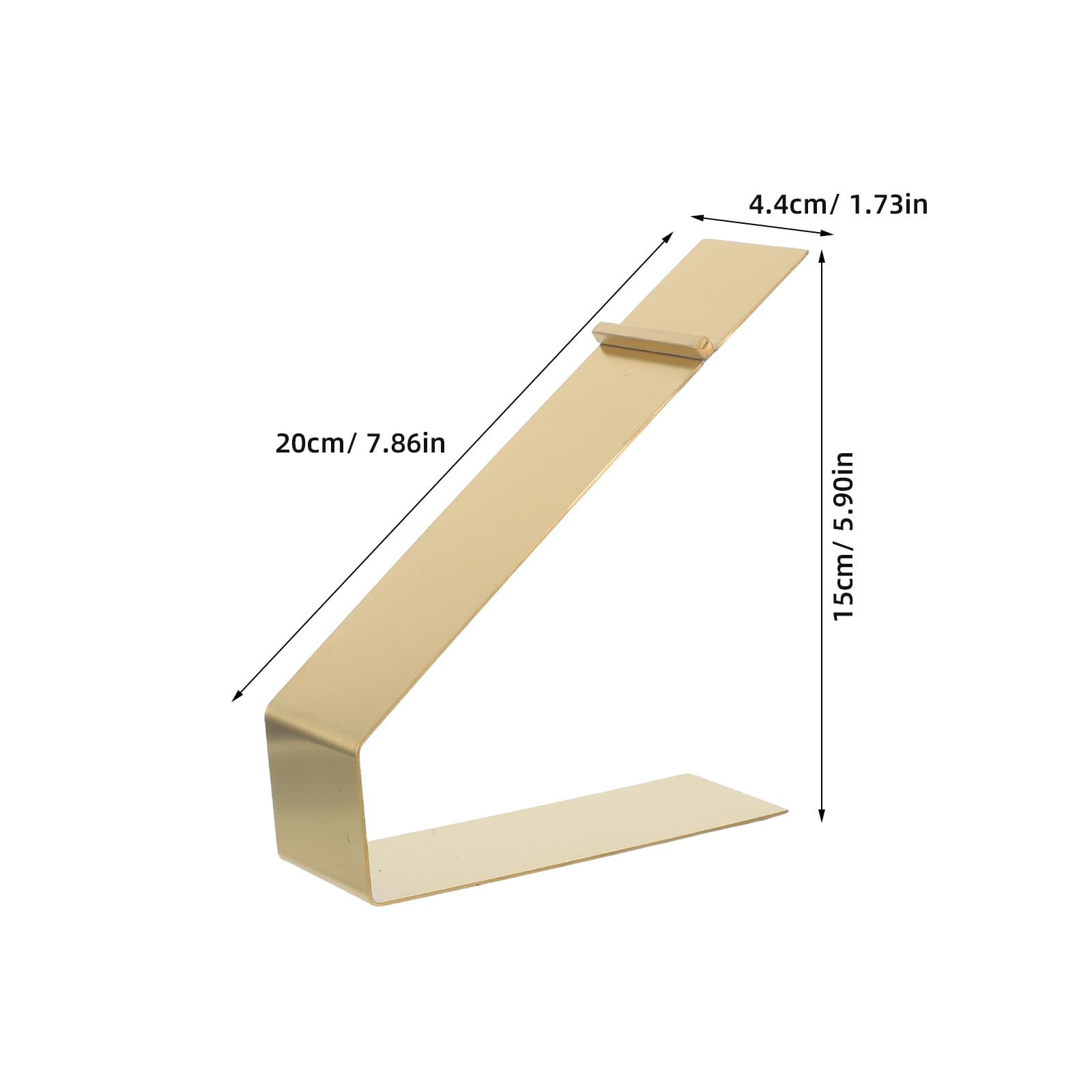 Didiseaon 4 Pezzi Espositore per Scarpe Rialzo 15 CM in Acciaio Inox, Oro