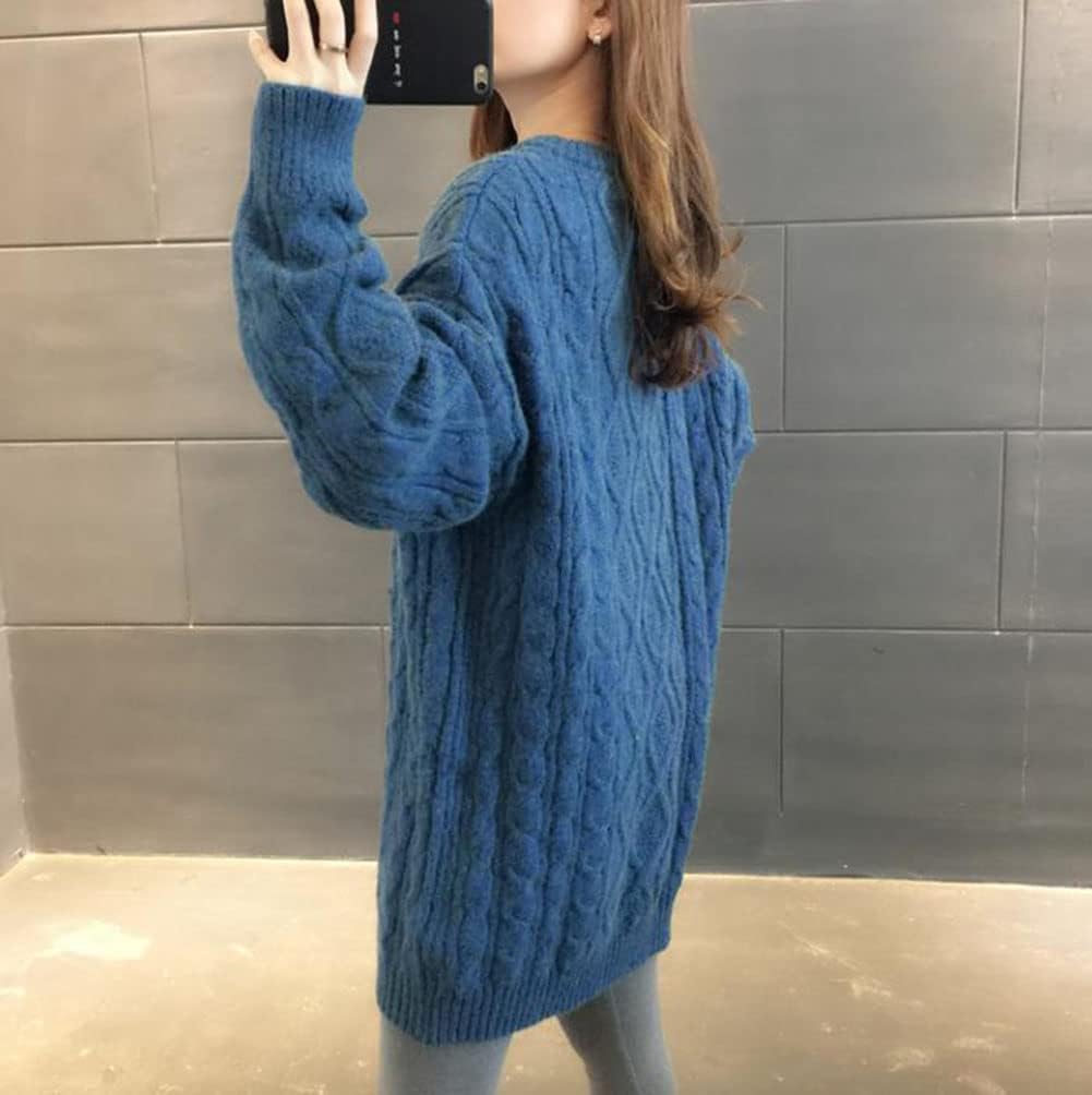 [Xulusen] ニット セーター レディース 長袖 ゆったり 大きいサイズ プルオーバー ニット モヘア ジャギー セーター カ