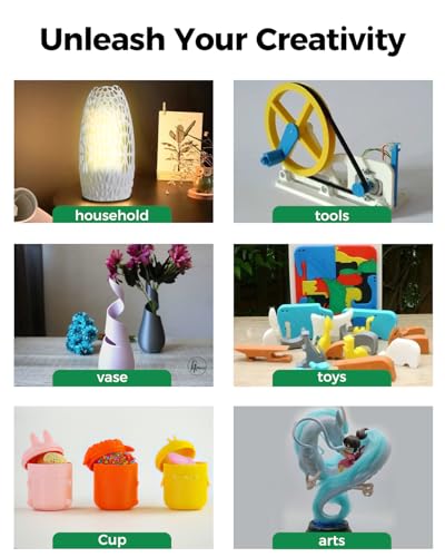 Image of Creality Official Hyper PETG Filament 1.75mm, High Speed 30-600mm /s 3D Printer Filament PETG, Dimensional Accuracy ± 0.03 mm, Fit Most 3D Printers, 1KG(2.2lbs) Spool Transparent