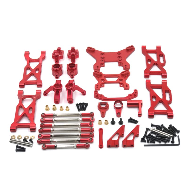DLA WLtoys 104001 1/10 zdalnie sterowanym samochodowym metalowym ulepszeniem modyfikacji części zamiennych zestaw części eksploatacyjnych(Rood)
