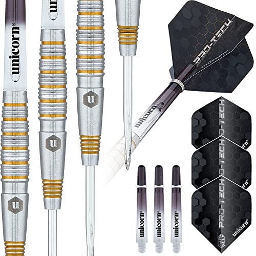 Unicorn Steel Tip Darts Set, 23 g, 23 g