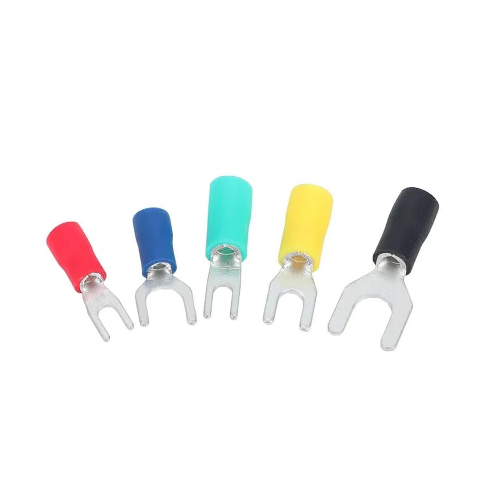 500 unids/pack SV3.5-4/5/6 terminales de engarce eléctrico conectores Cable aislados horquilla 14-12 AWG(Blu,SV3.5-5)