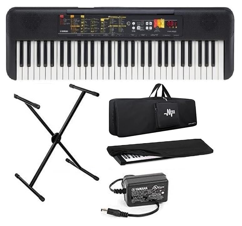 Yamaha PSR-F52 Keyboard With Gig Bag; Stand; Dust Cover & Power Adapter Combo Pack.