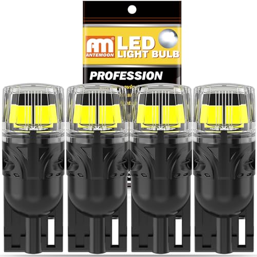Bombillas T10 W5W LED 12V 6000K Blanco para luces interiores de coche, 4 piezas