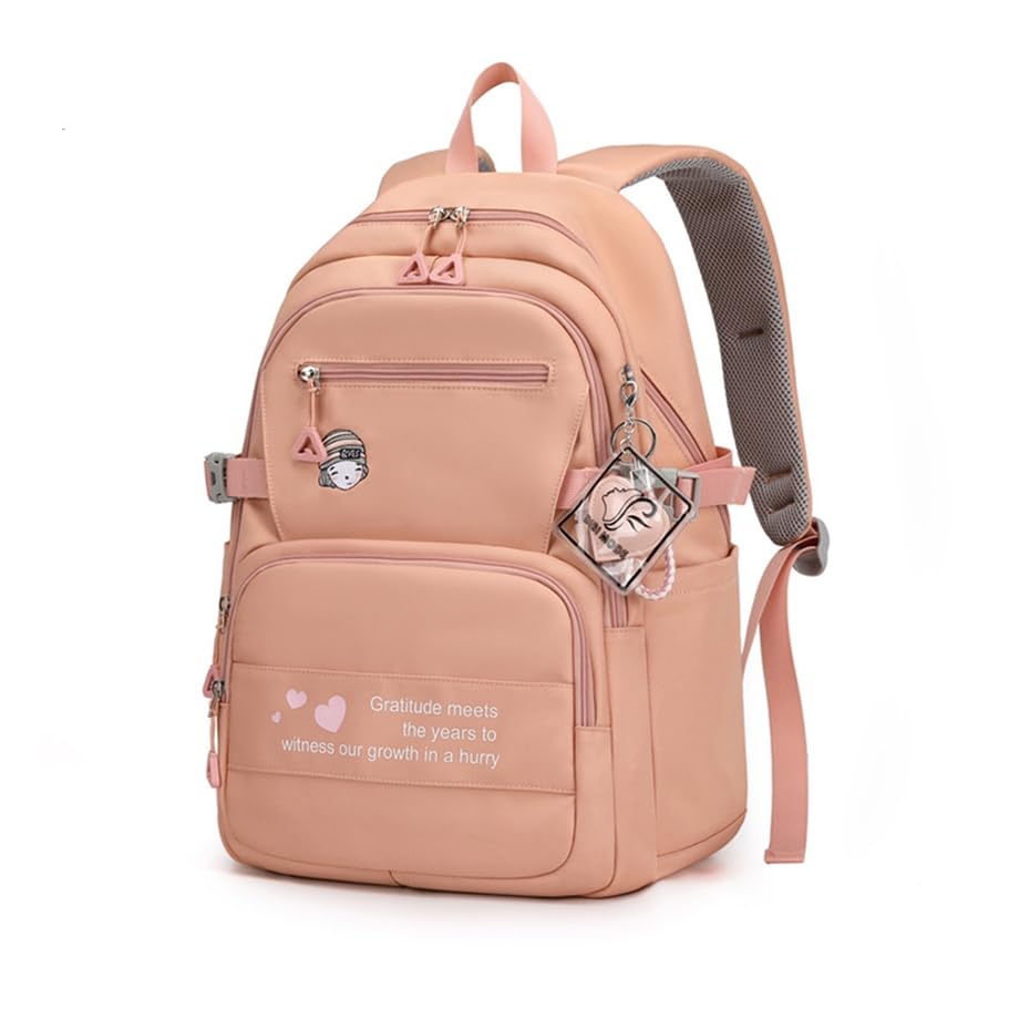 mochila feminina escolar JLD boneca (coral)