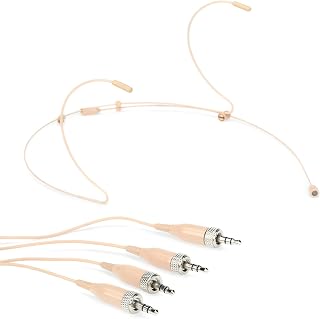 HSM4 Dual Ear Omni-Directional Headset Mic with 4x Sennheiser Cables, Beige