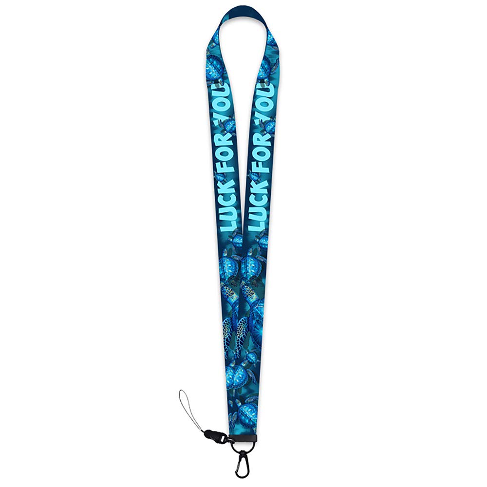 Sea Turtle Lanyard Keychain Luck for You ID Badge Holder
