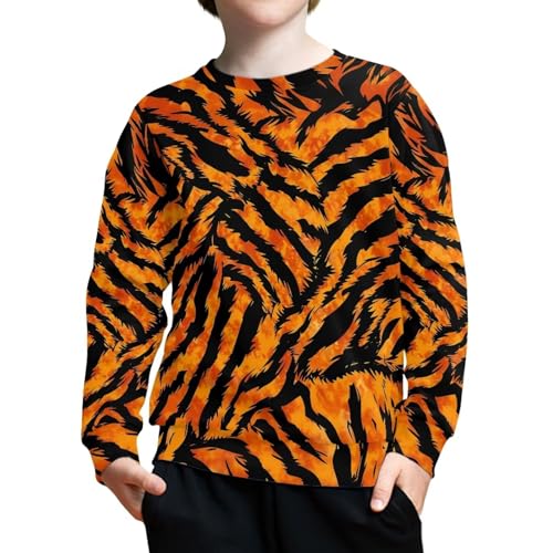 Boys Girls Crewneck Sweatshirt Fall Casual Long Sleeve Pullover For Kids3