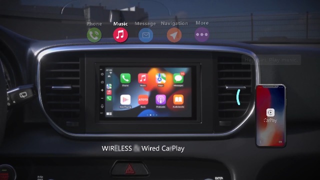 2025 4G LTE] Android Double DIN Car Stereo - Android Head Unit 4G+