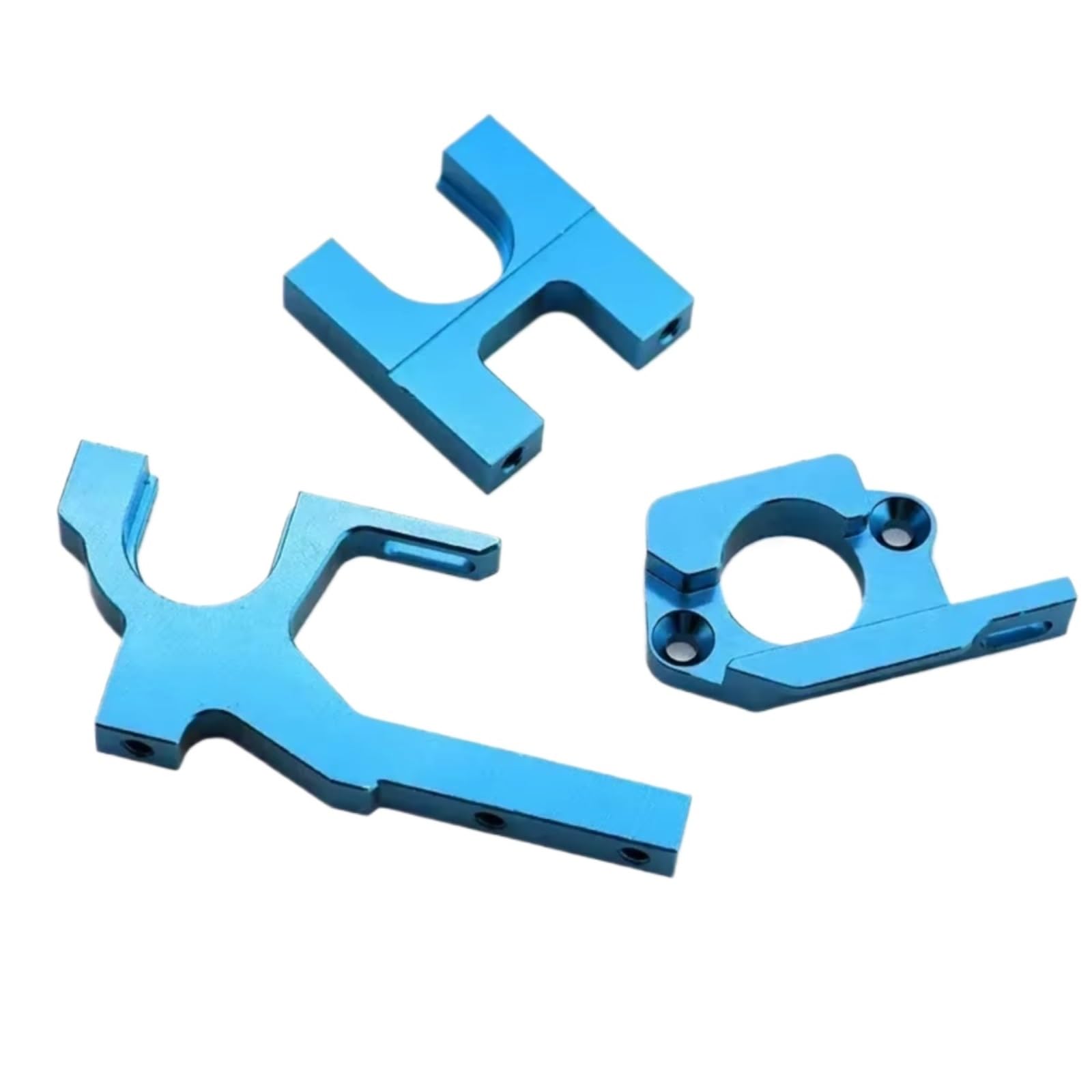 for Wltoys 104001 1/10 RC Car Upgrade Parts Accessories Metal Motor Mount Base Bracket Holder Center Gear Mount Set RC Upgrade Accessories(Blue)