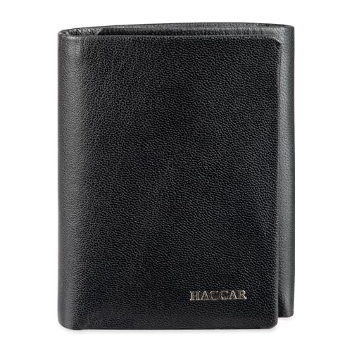 Haggar Men's Leather RFID Trifold Wallet