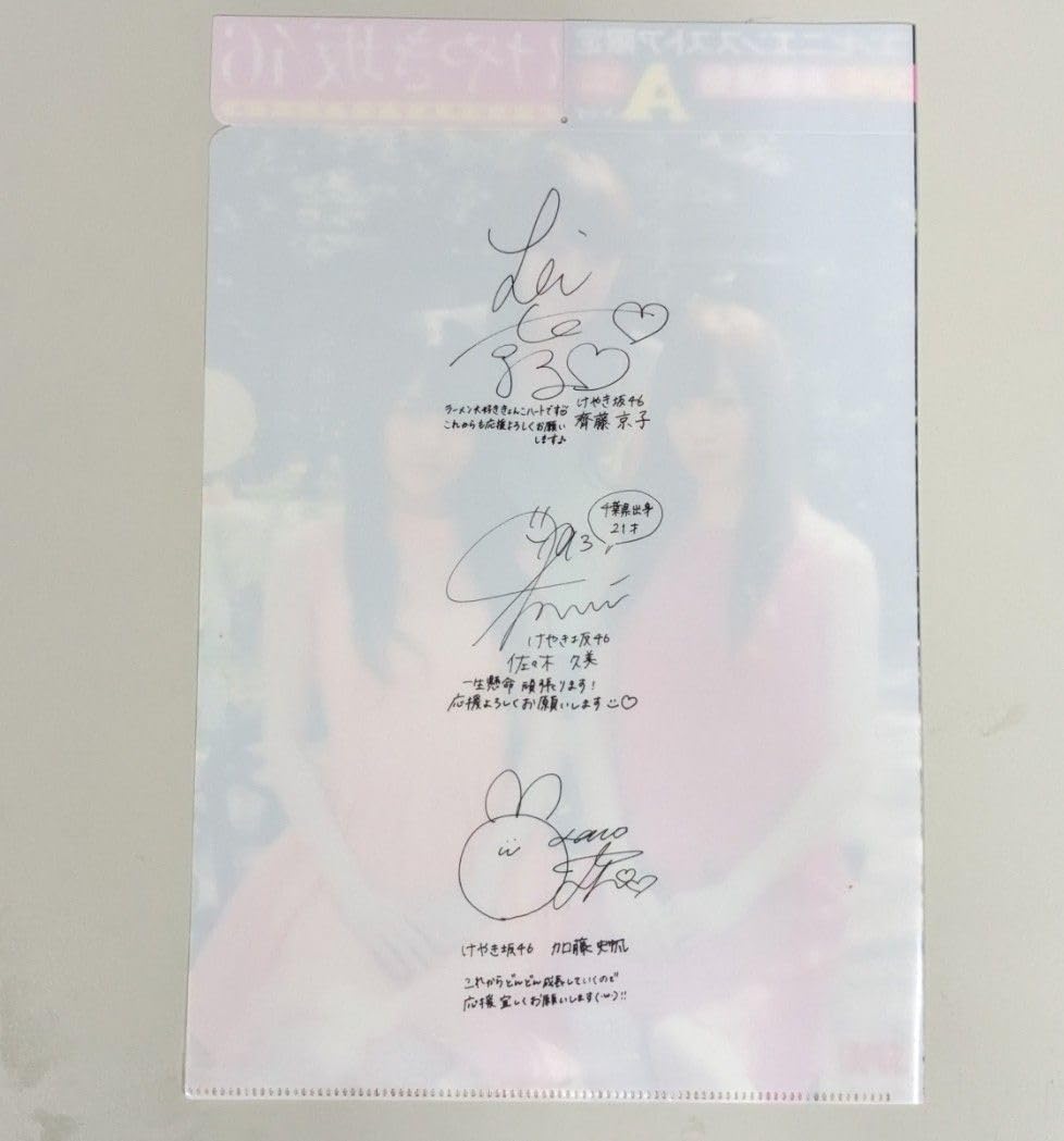 Amazon.co.jp: けやき坂46ク加藤史帆 佐々木久美 齊藤京子欅坂46平手友