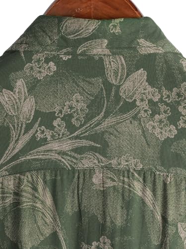 Image of JOTOOK Mens Hawaiian Shirt Short Sleeve Button Down Tropical Shirts Casual Floral Summer Beach Shirt