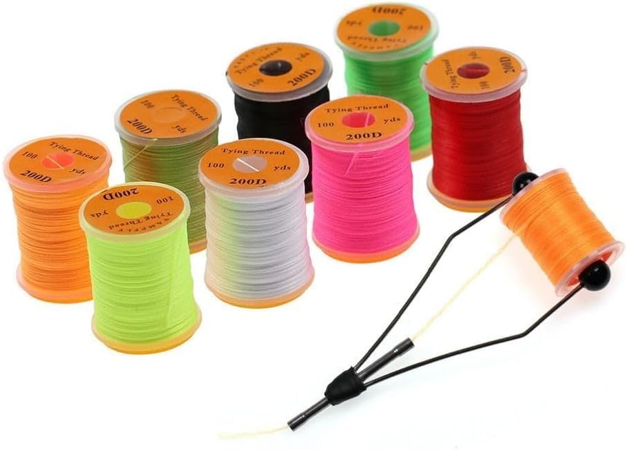 200D Fliegenbindfaden - 91m Fluoreszierend Für Angelköder