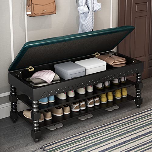 Armoire à chaussures gain de place avec banc intégré solide - 4