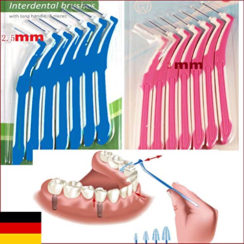 CLISPEED 50Pcs Escova Interdental Fio Dental Cabeça Da Escova De Higiene Oral Dental Flosser Dental