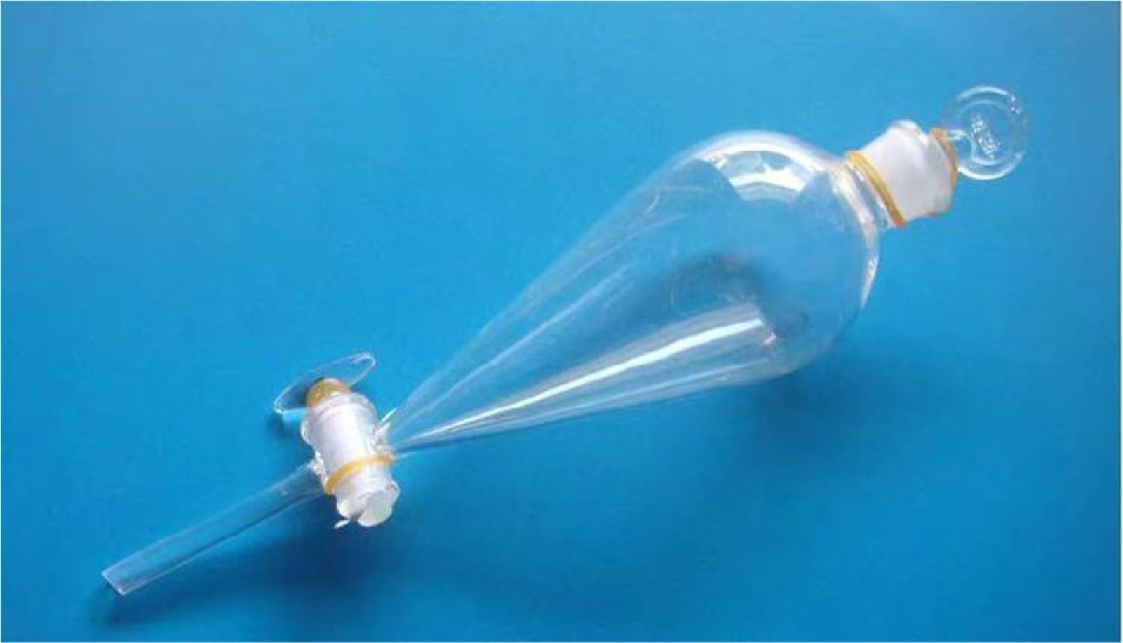 60 ml do 2000 ml szklany lejek oddzielający ze szklanym korkiem, śruba, kran separacyjny, laboratoryjne szkło (60 ml)