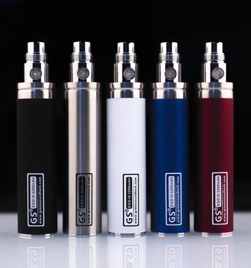 GS EGO 3 III 3200mAh Batterie (+chargeur), Vape batterie de vaporisateur de  grande capacit pour cigarette lectronique 510 CE4 CE5 EVOD MT3 T3S H2 ETS  atomiseur -No Nicotine (Argent/Silver) : Amazon.fr: High-Tech