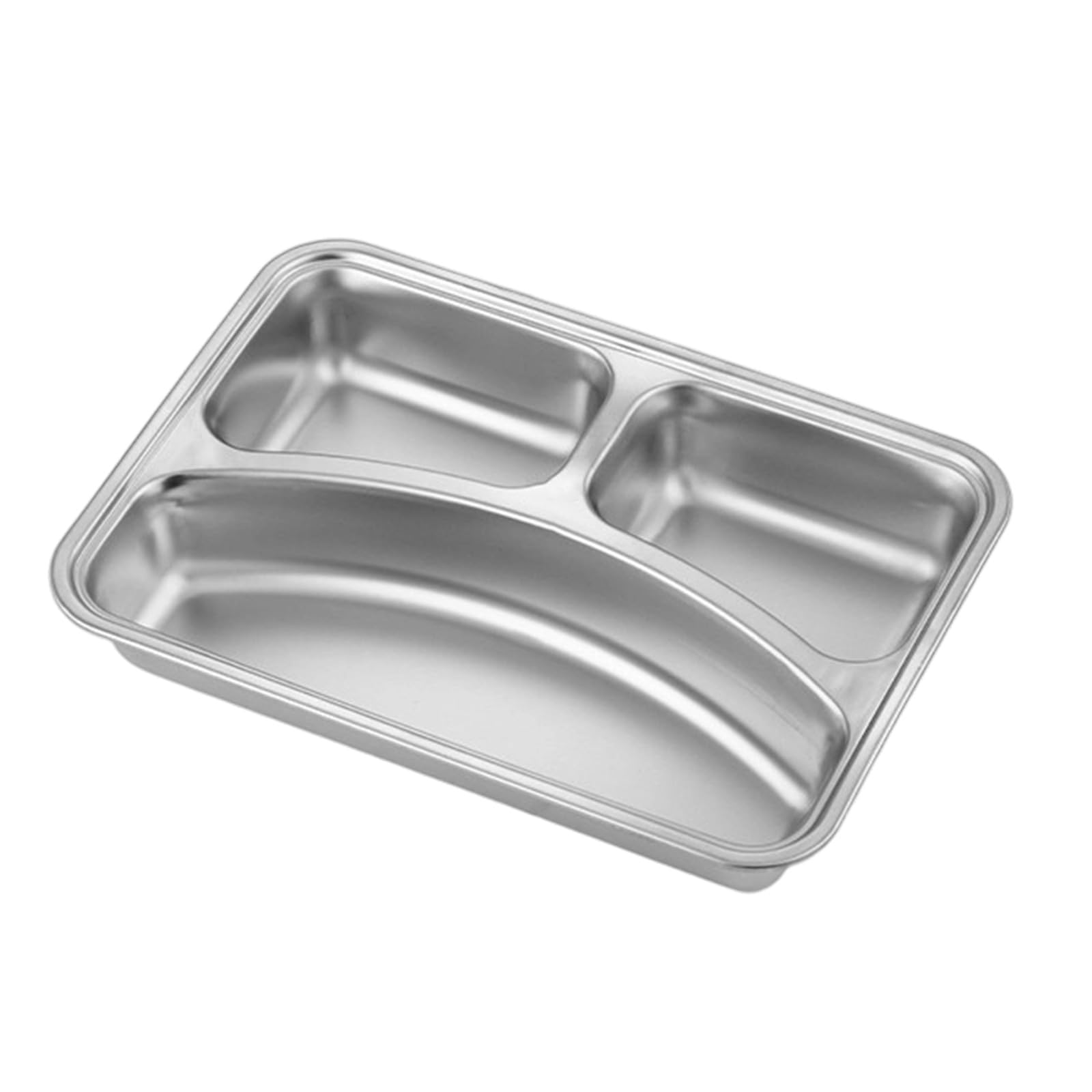 Xjdzineq Stainless Steel Camping Dishware Set Smooth Surfaces Serving Practical Kitchenware for Adults and Children Rust Meal Plates Dishwasher