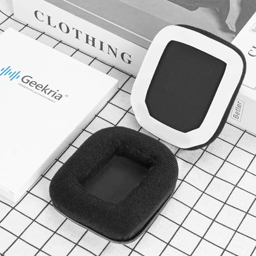Almohadillas de Repuesto de Terciopelo Comfort Geekria para Auriculares Astro Gaming A20, Piezas de Reparación (Negro) miniatura 5