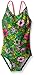 Kanu Surf Big Girls Karlie Flower One Piece Swimsuit, Green, 12