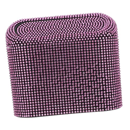 Poubelle en plastique gain de place rose pour petite voiture Gatuida