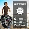 GARINEMAX Smart Watch for Men,Fitness Tracker with Blood Pressure Heart Rate Blood Oxygen Sleep Monitor Step Counter…