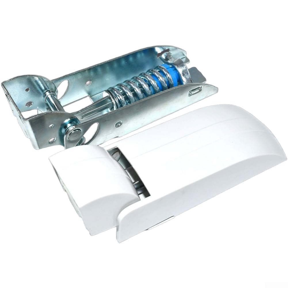 Bisagra Especial para Frigorífico Horizontal con Muelle - Kit de 3 Unidades para Puerta de Congelador para iris, para montaje 3 Agujeros, para acero Niquelado, 14.2cm(D)